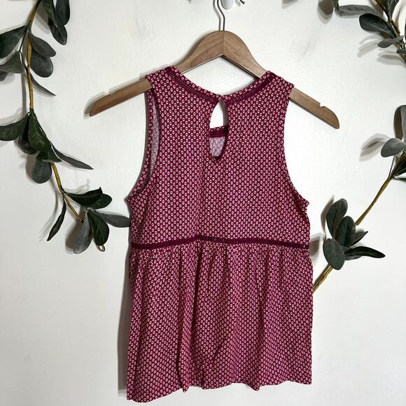 Old Navy Pink and White Patterned Tank LAST CALL - Picture 4 of 4